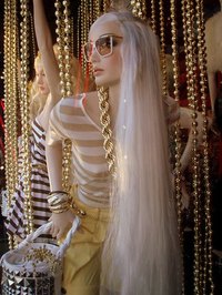 Gray hair can be cut to make wigs.
