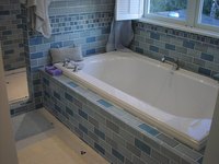 Deck mount faucets allow for flexibility when designing your bath.