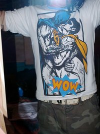 The final product: a printed T-shirt.