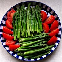 Fresh vegetables ready for the steamer or pressure cooker.