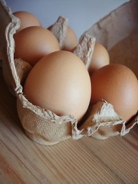 Egg cartons are made of different materials.