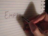 Clinical depressed people feel empty and alone.