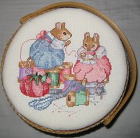 Aida cloth provides the foundation for cross stitched projects.