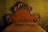 Adorned headboard.