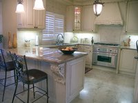 Kitchen ceiling and floor molding finishes a room.