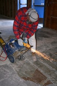 Laying tile