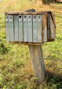 This mailbox post can be knocked over quite easily.