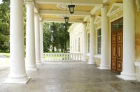 PVC columns may be decorative or load-bearing.