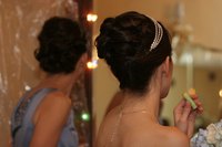 Wear your hair up to show off your shoulders.