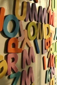 Create letters for a poster.