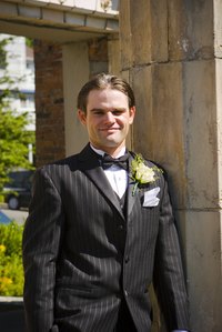 The prom king has to be ready for photos.
