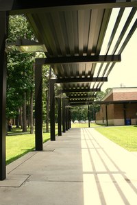 A soffit is an overhanging roof structure.