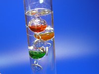 Galileo thermometers are used for decoration in homes and offices.