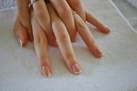 A French manicure is known for its classic pink and white shades.