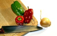 Salsas are prepared with a wide range of peppers.