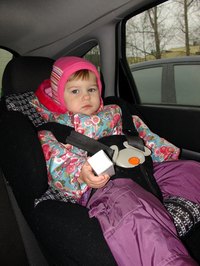 Child safety seats position children properly in a car.