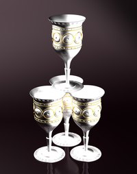 Silver cups will shine brightly once cleaned.