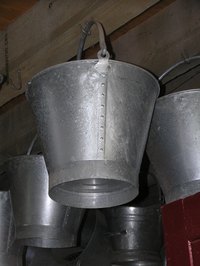 Turn an ordinary tin bucket into a work of art.