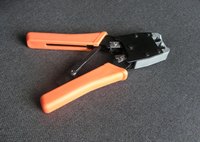 A crimper is required for crimp fittings on PEX water pipes.