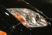 Plastic chrome pieces add flair to a car.