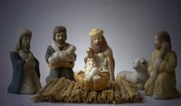 The nativity, the true meaning of Christmas, can be incorporated into your Christmas party.