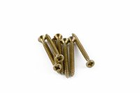 Brass is a non-corrosive metal that can be used to make screws.