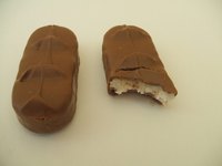 Playing games with chocolate is a fun way to entertain.