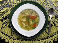 Chicken dumpling soup