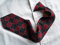 A clip-on tie is an extremely simple item of clothing.