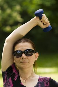 Exercise and eat well to reduce fat pockets.