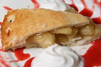Apple pie filling should be thick and gooey, not runny.