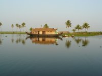 Houseboats are popular in Kerala.