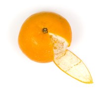 The orange part of the tangerine's skin is the zest.
