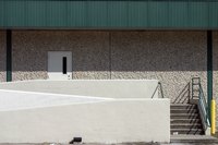 A ramp may be necessary to provide an accessible route into a building.