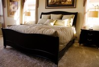 Converter rails turn an antique bed into a modern piece of furniture.