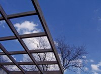 A decorative arbor offers some privacy in your lawn.