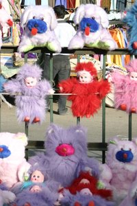 Stuffed animals are available in a wide variety of animals, colors and sizes.
