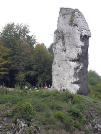 A boulder is a large rock.