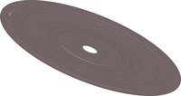 Vinyl is a plastic used on records, clothing and walls for protection and a shiny finish.
