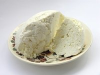 Cottage cheese comes in small, medium and large curd sizes.