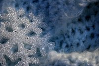 Like real snowflakes, borax snowflakes are formed of crystals.
