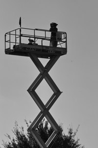 Lifts of various types can be used to reach otherwise inaccessible areas.
