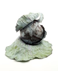 Red cabbage is an all-natural source of blue food coloring