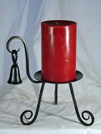 Create a customized candle by molding it into a shape you want.