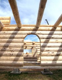 Log homes present unique decorating challenges