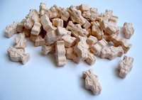 Children's vitamins are easy to chew.