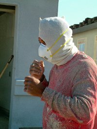 Painting outside in the cold requires careful attention to paint labels.