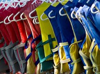 Household cleaners can remove ink from nylon.