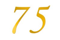Celebrate a 75th birthday with special decorations.