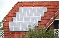 Solar panels on a roof